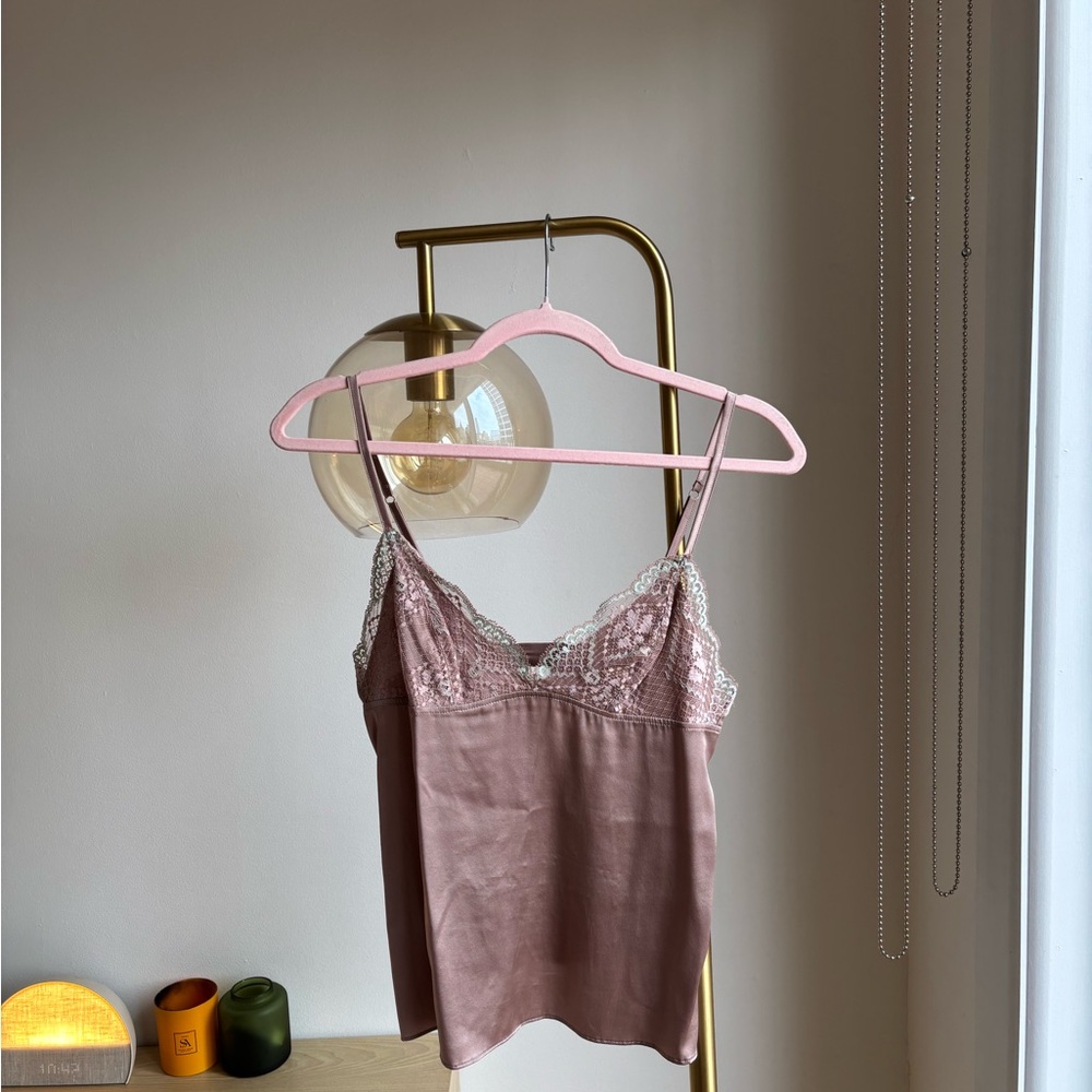Heidi Klum Intimates Mauve Lace Cami